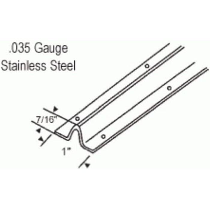 G.A.S. Hardware Screw on Track Cover for Sliding Patio Glass Doors